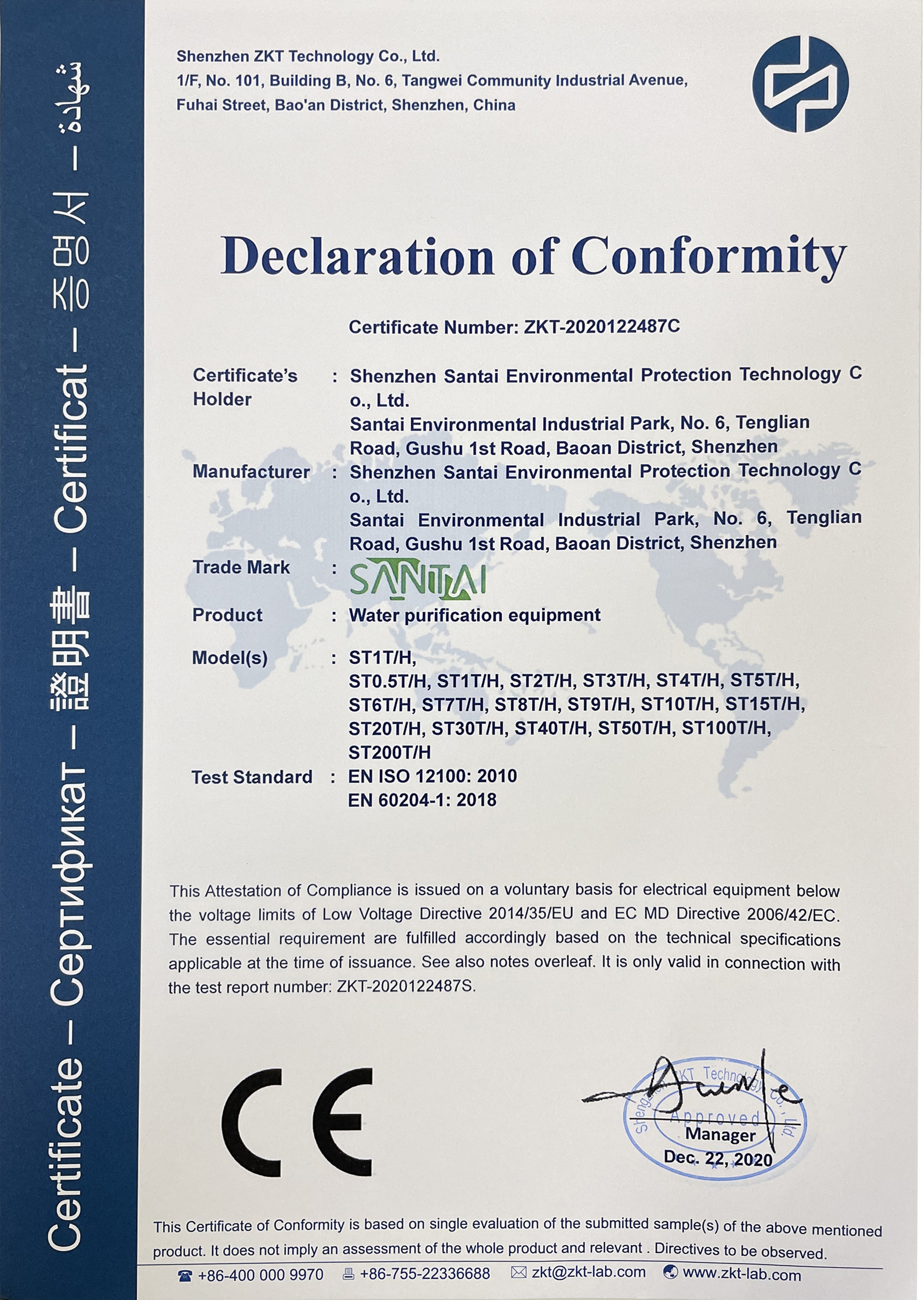CE Certificate